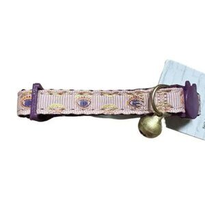 vintage  Cat Adult‎ Collar Pink Evil Eye Adjustable 8-12" Bell